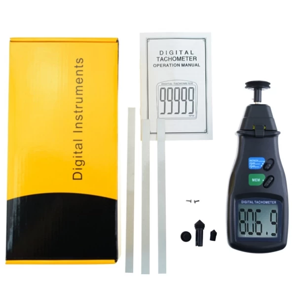 2 in 1 Digital Laser Photo Tachometer Non & Contact RPM - Image 6