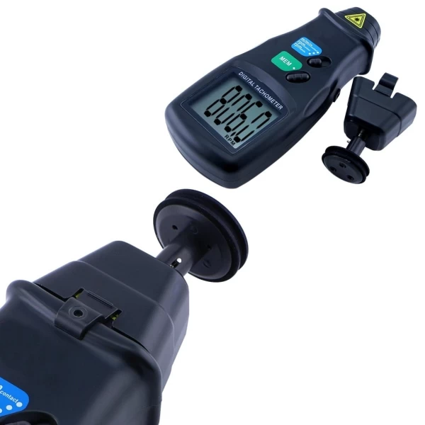 2 in 1 Digital Laser Photo Tachometer Non & Contact RPM - Image 14