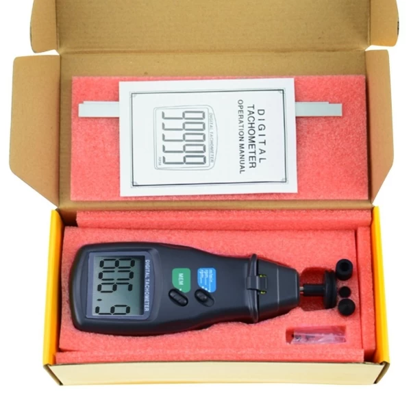 2 in 1 Digital Laser Photo Tachometer Non & Contact RPM - Image 9