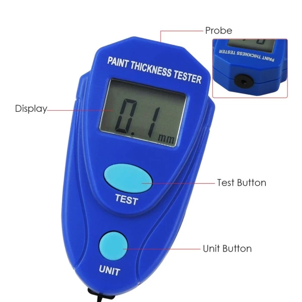 Handheld Micro Digital Paint & Coating Thickness Guage - Image 9