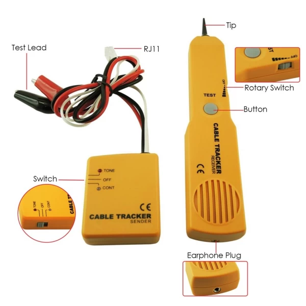 Telephone Line Cable Tracker & Kit Tone Continuity Tester - Image 14