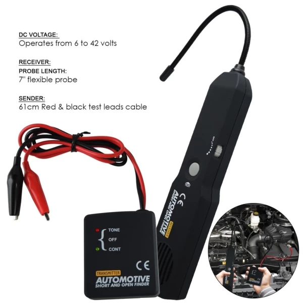 Automotive Short and Open Finder Car Repair Tool w/ Wire Tracker - Image 3