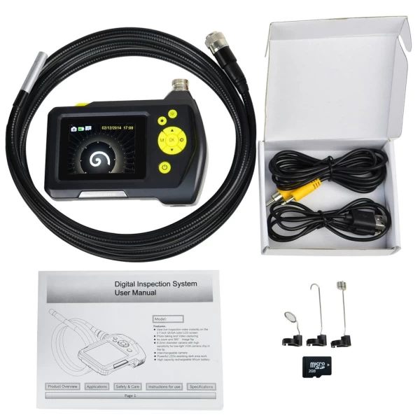 Handheld Industrial Waterproof Borescope w/ LCD viewing monitor & Adjustable LED lighting - Image 5