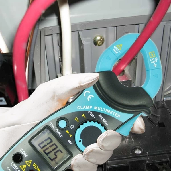 Handheld Digital Auto Range Clamp Multimeter AC DC Voltage Current Tester - Image 4