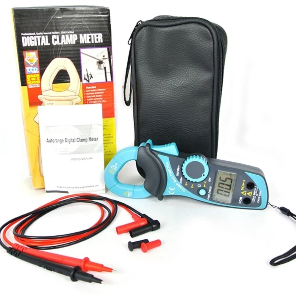 Handheld Digital Auto Range Clamp Multimeter AC DC Voltage Current Tester - Image 3
