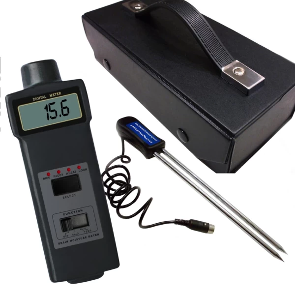 Digital Moisture Meter For Grains, Seeds, Rice, Hay, Agriculture With Extra Long Pins - Image 5