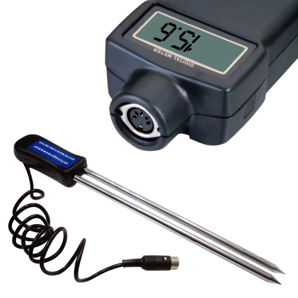 Digital Moisture Meter For Grains, Seeds, Rice, Hay, Agriculture With Extra Long Pins - Image 2