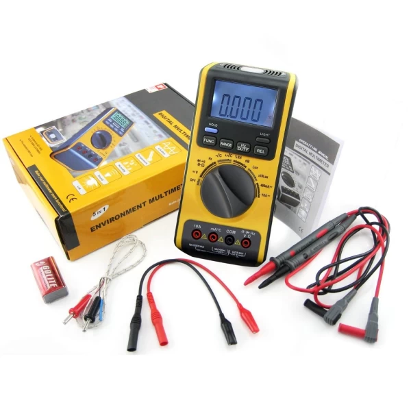 5 in 1 Multimeter with LUX, dB, °C, RH, AC, DC - Image 2