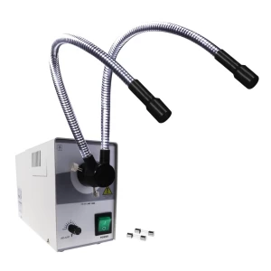 Fiber Optic Dual Metal Pipe Halogen Illuminator