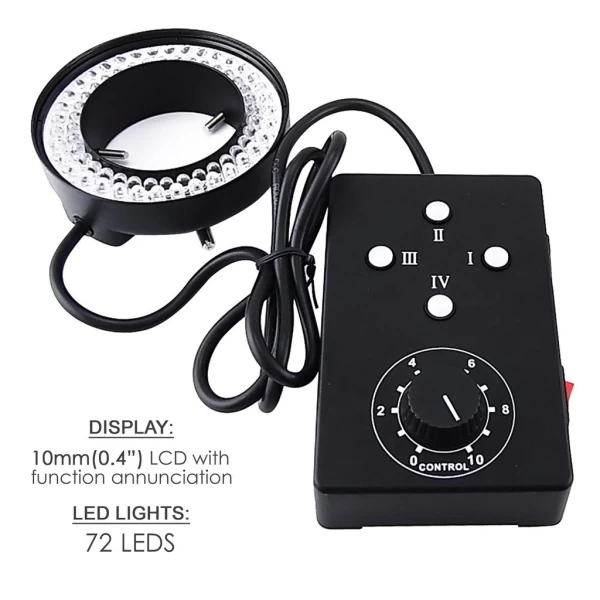 62mm 72 LED Ring Light & Microscope Camera Illuminator - Image 10