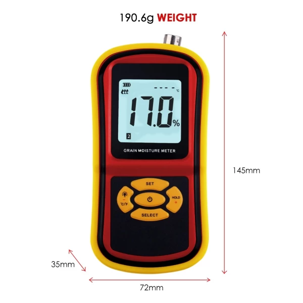 Handheld Portable Digital Grain Moisture Meter W/ 5~30% Range - Image 9