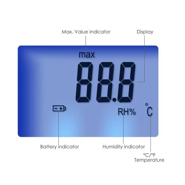 Indoor / Outdoor Digital Humidity Temperature Meter with Wet Bulb Temp - Image 5