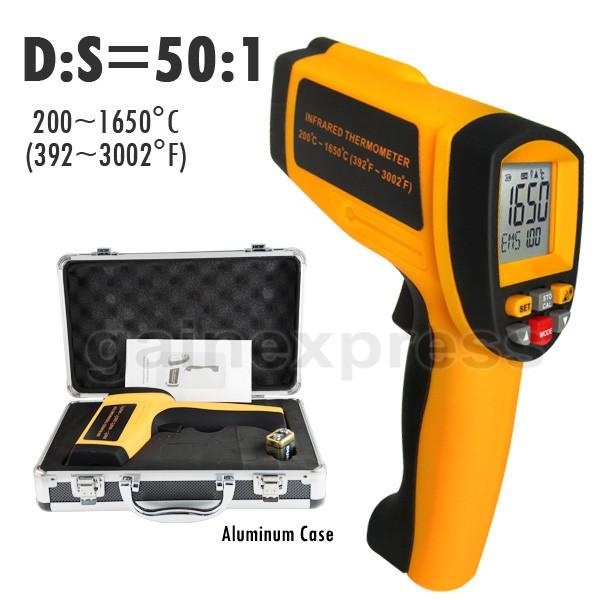 Digital 50:1 Adjustable Professional IR Thermometer 1650°C-3002°F - Image 3