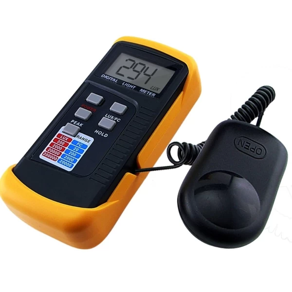 Digital Light Lux Meter Silicon Photo Diode 200,000 Lux