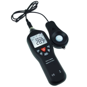 Portable Auto Ranging Digital Deluxe Lux and light Meter with Data Logging and PC Interface, 0-200000 Lux