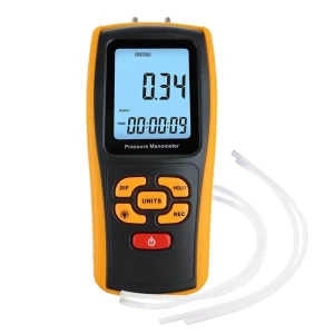 Dual Port Digital Manometer & Air Pressure Meter