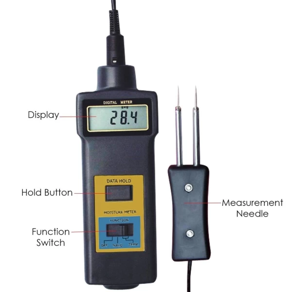 Handheld Digital Moisture Meter for Wood, Cotton, Paper And More - Image 9