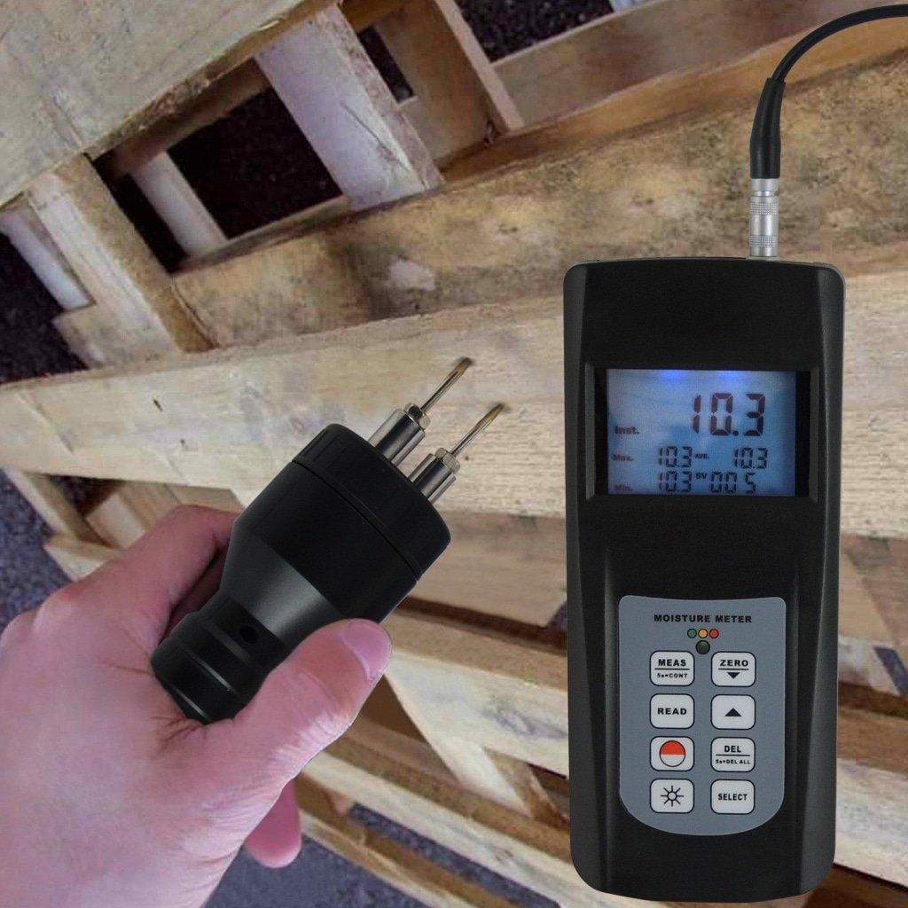 Digital Moisture Meter Pin Type 0~80% With RS232 Interface - Image 2