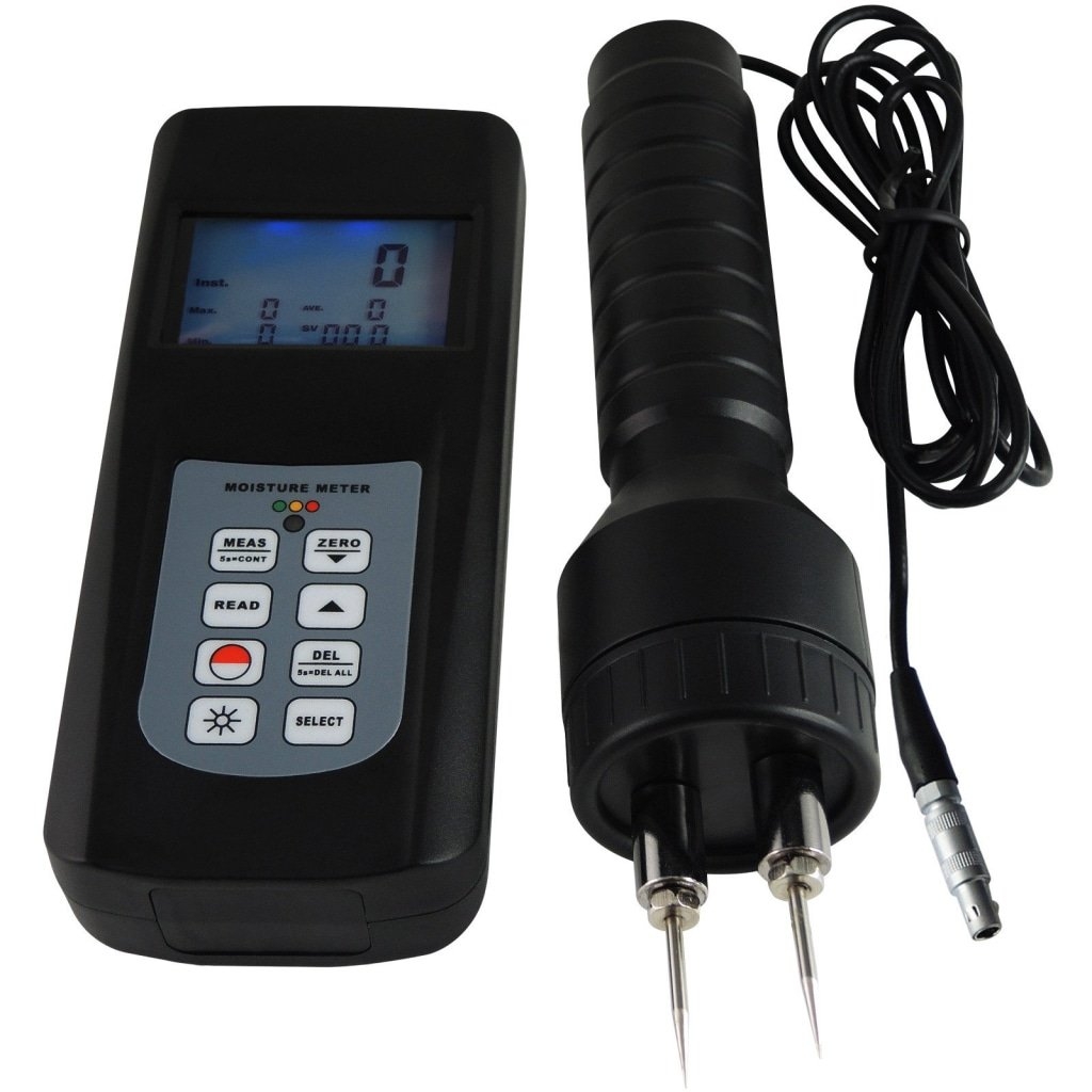 Digital Moisture Meter Pin Type 0~80% With RS232 Interface