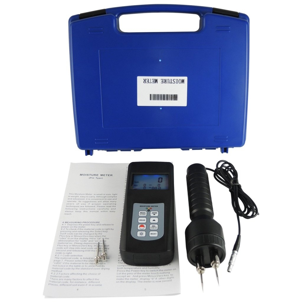 Digital Moisture Meter Pin Type 0~80% With RS232 Interface - Image 11