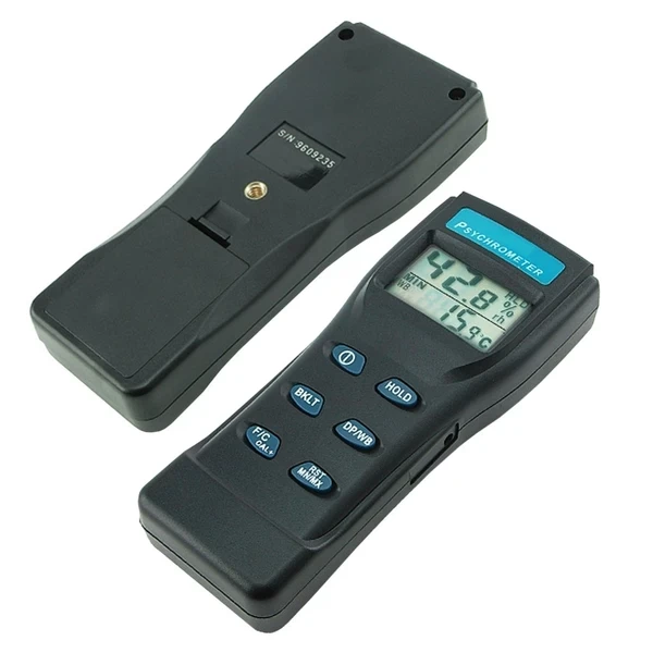 Digital Air Thermo Hygrometer / Psychrometer / Humidity Wet Bulb w/ Probe - Image 12