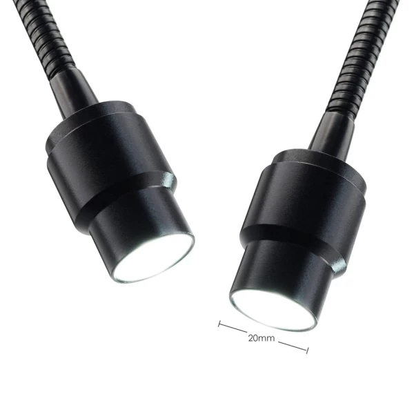 Fiber Optic Cold LED Dual Gooseneck Lights Microscope Illuminator w/ 6500K Color Temperature - Image 7