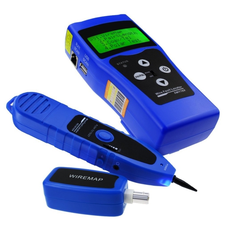 Professional Handheld Multipurpose Network LAN Cable Tester w/ 8 far
