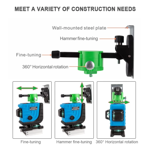 Self Levelling 360 Laser Level w/ Remote Control - Image 3