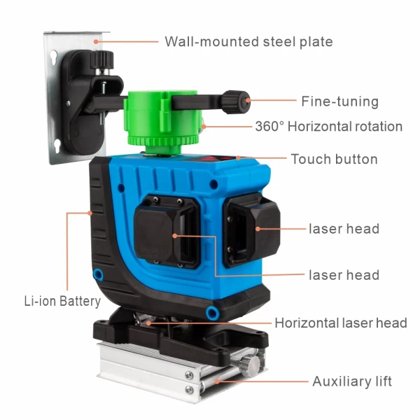 Self Levelling 360 Laser Level w/ Remote Control - Image 6