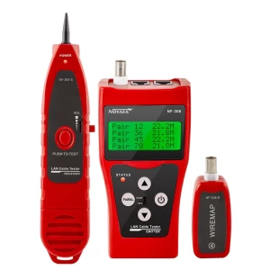 Professional Multipurpose Network Cable Tester w/ Length Measurement & Backlight