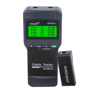 Network Cable Tester & Cable Length Meter w/ Single Jack