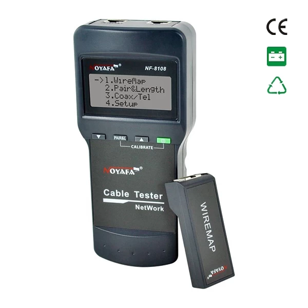 Network Cable Tester & Cable Length Meter w/ 8 Jacks - Image 2