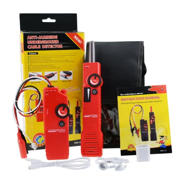 Anti Jamming Underground Cable Tracker & Wire Locator w/ Polarity Test Function - Image 7