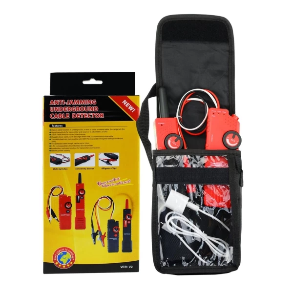 Anti Jamming Underground Cable Tracker & Wire Locator w/ Polarity Test Function - Image 8