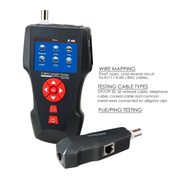 Handheld Digital Cable Tester w/ Data Storage Functions - Image 8