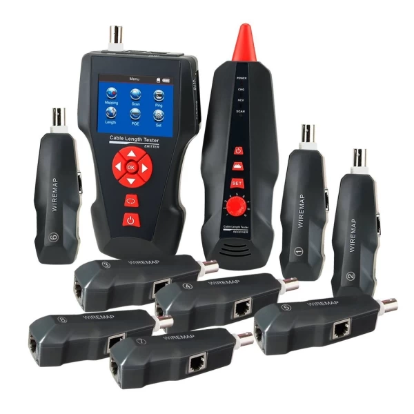 Digital Cable Length Tester & Wire Tracker w/ Data Storge Function & Port Flash
