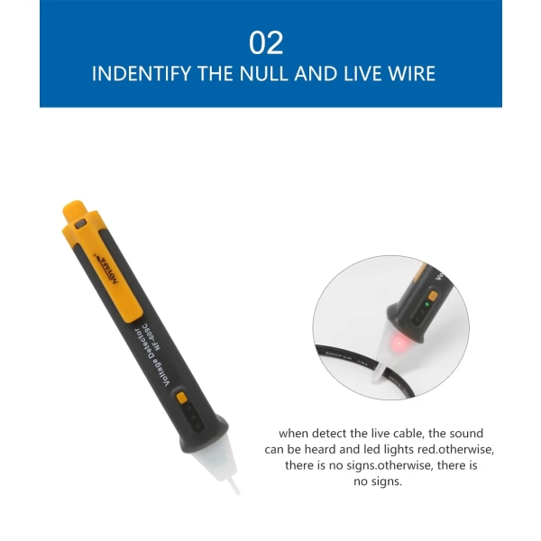 Single Non Contact Voltage Detector Pen - Image 2