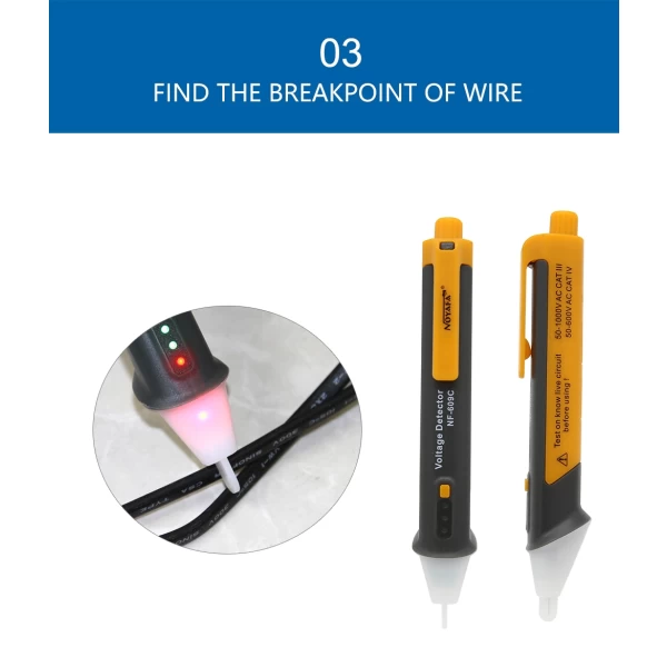 Single Non Contact Voltage Detector Pen - Image 4