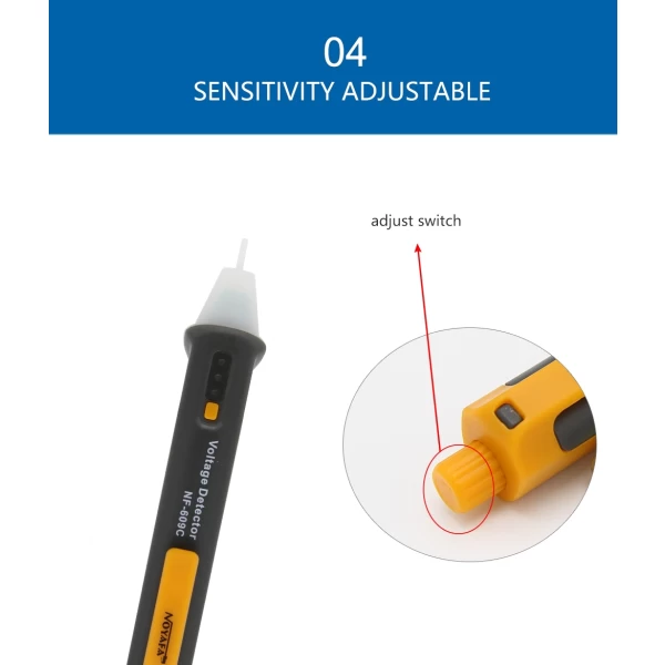 Single Non Contact Voltage Detector Pen - Image 5