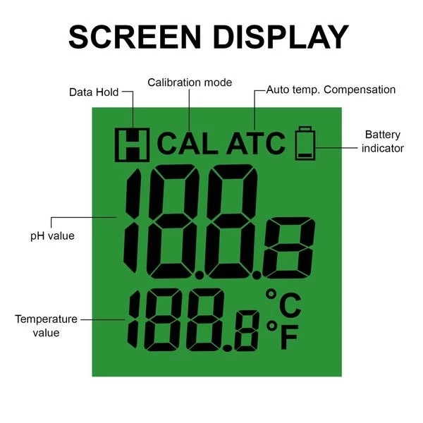 Long Glass Tube Pen Type pH Meter & Digital Water Quality Tester W/ Dual Display and Probe - Image 15