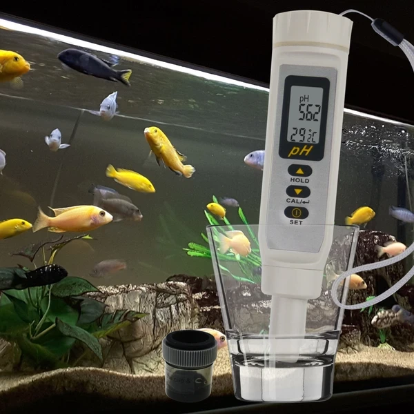 Digital Waterproof Pen Type pH Meter & Thermometer W/ 1 Touch Multi Calibration & Pouch - Image 4