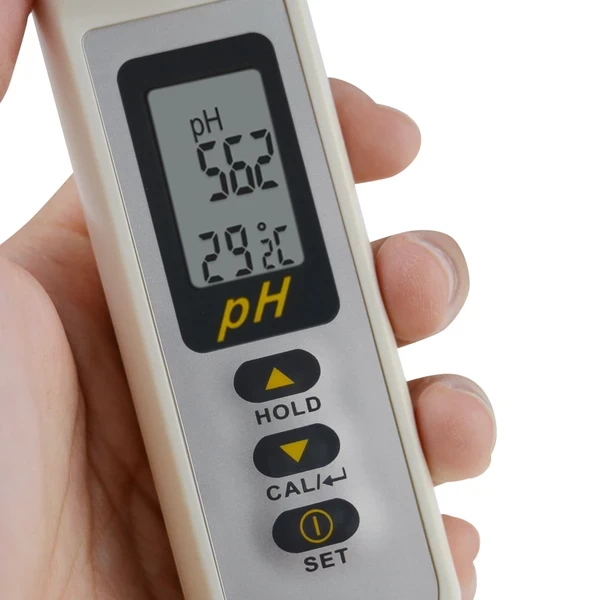 Digital Waterproof Pen Type pH Meter & Thermometer W/ 1 Touch Multi Calibration & Pouch - Image 8