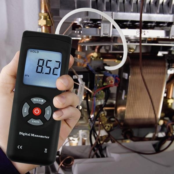 Starter Professional Digital Manometer / Gas Pressure Gauge Meter W/ Backlight - Image 4