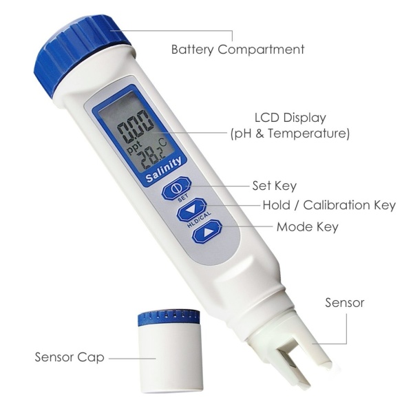Digital Salinity Salt Level Tester Meter Waterproof IP65 - Image 5