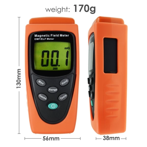 Digital EMF / ELF Single Axis Gauss Meter 30Hz-300Hz - Image 4