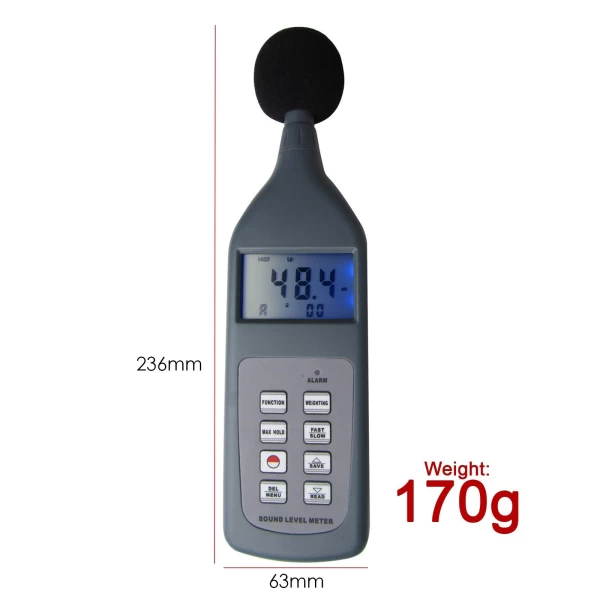 Professional Sound Level Meter w/ Bluetooth Data Logging - Image 3
