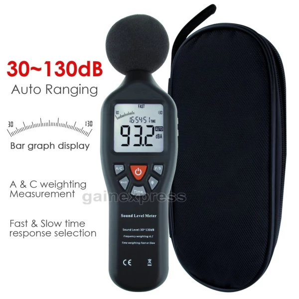 Professional Sound Level Meter w/ Backlit Display - Image 6