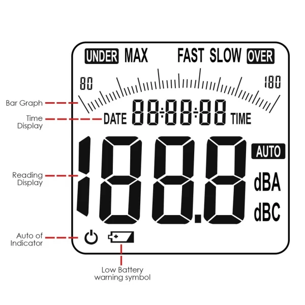 Professional Sound Level Meter w/ Backlit Display - Image 5
