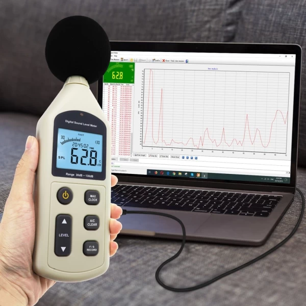 Digital Audio Decibel Meter w/ Data Recorder - Image 3