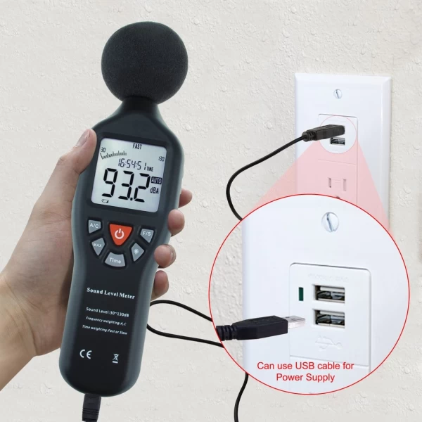 Professional Sound Level Meter w/ Backlit Display - Image 12
